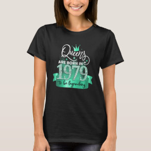 Born in 1979 I Black Turquoise Party Outfit & Acce T-Shirt