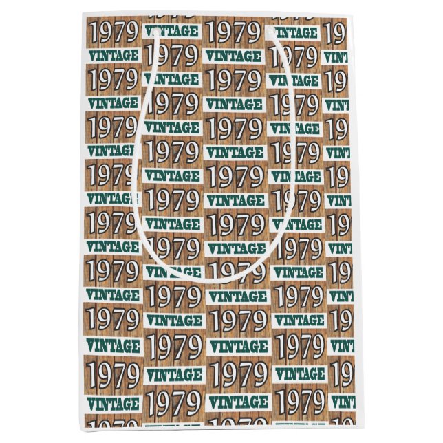 Born in 1979 medium gift bag (Front)