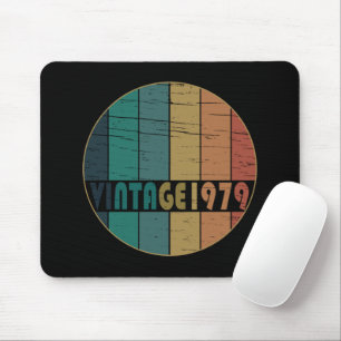 Born in 1979 vintage birthday party gift mouse pad