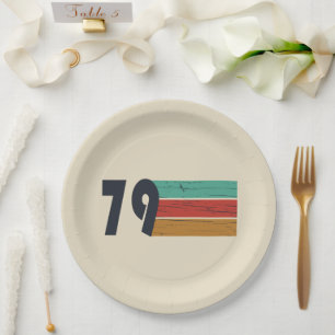 Born in 1979 vintage birthday party paper plate