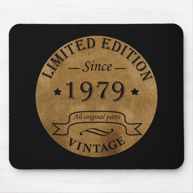 Born in 1979 vintage classic mouse pad (Front)