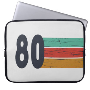 Born in 1980 vintage birthday gift laptop sleeve