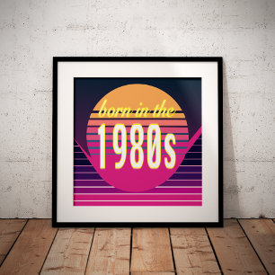 Born in 1980s, Millennials, Gen X, Birth Year Poster