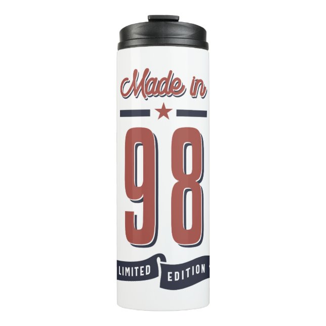Born in 1981 Birthday Thermal Tumbler (Front)