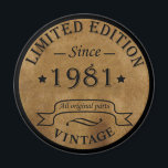 Born in 1981 vintage birthday magnet<br><div class="desc">You can add some originality to your wardrobe collection with this vintage classic birthday graphic design with awesome typography font lettering; It is a great gift for men, women, husbands, wife, girlfriend, and boyfriend who will love this one-of-a-kind artwork. The best and most fun holiday present for your happy birthday...</div>