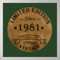 Born in 1981 vintage birthday