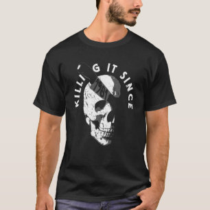 Born In 1981 Year Of Birth Birthday Gothic Skull T-Shirt