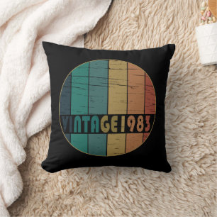 Born in 1983 vintage birthday cushion