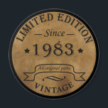 Born in 1983 vintage birthday gift magnet<br><div class="desc">You can add some originality to your wardrobe collection with this vintage classic birthday graphic design with awesome typography font lettering; It is a great gift for men, women, husbands, wife, girlfriend, and boyfriend who will love this one-of-a-kind artwork. The best and most fun holiday present for your happy birthday...</div>