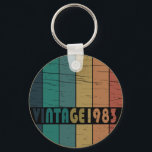 Born in 1983 vintage birthday key ring<br><div class="desc">You can add some originality to your wardrobe collection with this vintage classic birthday graphic design with awesome typography font lettering; It is a great gift for men, women, husbands, wife, girlfriend, and boyfriend who will love this one-of-a-kind artwork. The best and most fun holiday present for your happy birthday...</div>
