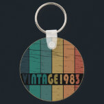 Born in 1983 vintage birthday key ring<br><div class="desc">You can add some originality to your wardrobe collection with this vintage classic birthday graphic design with awesome typography font lettering; It is a great gift for men, women, husbands, wife, girlfriend, and boyfriend who will love this one-of-a-kind artwork. The best and most fun holiday present for your happy birthday...</div>
