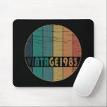 Born in 1983 vintage birthday mouse pad<br><div class="desc">You can add some originality to your wardrobe collection with this vintage classic birthday graphic design with awesome typography font lettering; It is a great gift for men, women, husbands, wife, girlfriend, and boyfriend who will love this one-of-a-kind artwork. The best and most fun holiday present for your happy birthday...</div>