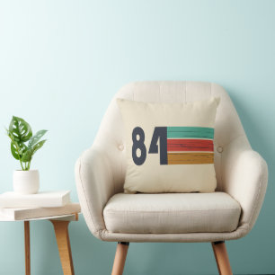 born in 1984 vintage birthday gift cushion