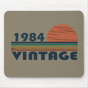 Born in 1984 vintage classic sunset mouse pad