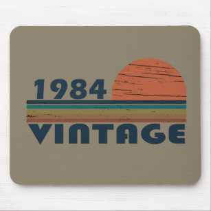 Born in 1984 vintage classic sunset mouse pad