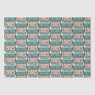 Born in 1985 tissue paper