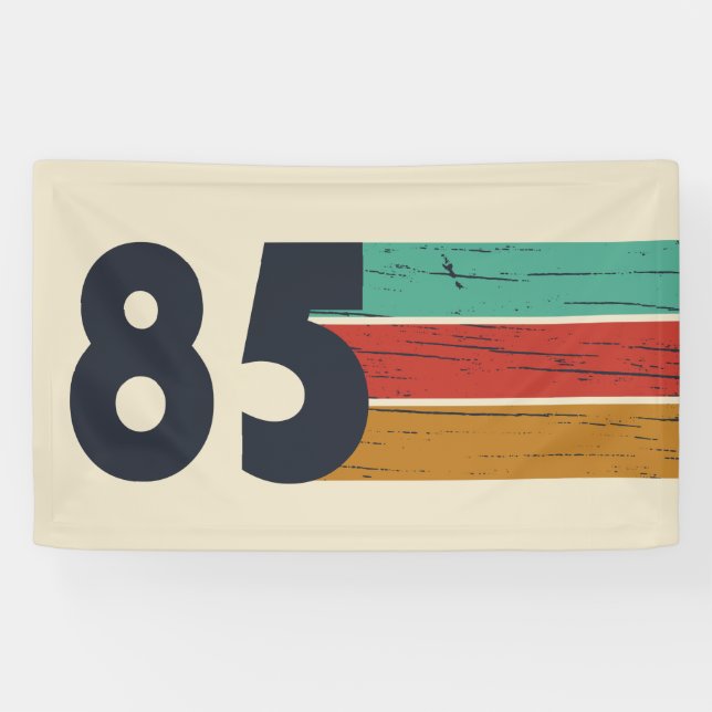 Born in 1985 vintage 40th birthday gift banner (Horizontal)