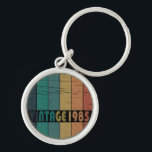 born in 1985 vintage 40th birthday gift key ring<br><div class="desc">This vintage classic graphic design with awesome typography font lettering can add originality to your wardrobe collection. It is a great gift idea for men, women, husbands, wives, girlfriends, and boyfriends who will love this one-of-a-kind artwork. It is the best and most funny holiday present for your happy birthday party....</div>