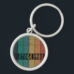 born in 1985 vintage 40th birthday gift key ring<br><div class="desc">This vintage classic graphic design with awesome typography font lettering can add originality to your wardrobe collection. It is a great gift idea for men, women, husbands, wives, girlfriends, and boyfriends who will love this one-of-a-kind artwork. It is the best and most funny holiday present for your happy birthday party....</div>