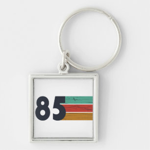 Born in 1985 vintage birthday gift key ring