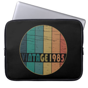 Born in 1985 Vintage Birthday Gift Laptop Sleeve