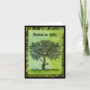 Born in 1985 with Birthday Fun Facts Card