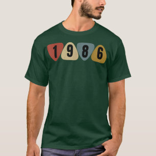 Born In 1986 Guitarist Guitar Pick Music Birthday T-Shirt