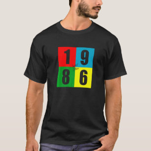 Born In 1986 Retro Vintage 36th Birthday T-Shirt