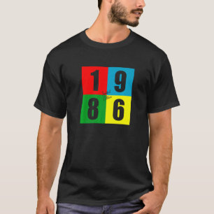 Born In 1986 Retro Vintage 36th Birthday T-Shirt