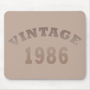 Born in 1986 vintage birthday gift mouse pad