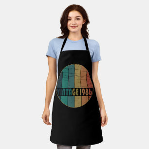 Born in 1986 vintage style birthday gift apron