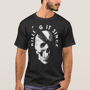 Born In 1986 Year Of Birth Birthday Gothic Skull T-Shirt