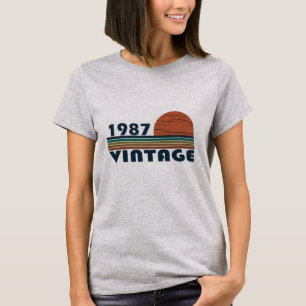 born in 1987 vintage birthday gift T-Shirt
