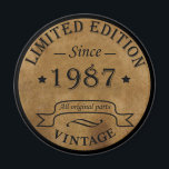 born in 1987 vintage birthday magnet<br><div class="desc">You can add some originality to your wardrobe collection with this vintage retro rustic graphic design with awesome typography font lettering, a great gift for men, women, husbands, wives, girlfriend, and a boyfriend who will love this one-of-a-kind artwork. The best and most fun holiday present for your happy birthday party....</div>