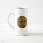 born in 1988 vintage birthday beer stein<br><div class="desc">You can add some originality to your wardrobe collection with this vintage retro rustic graphic design with awesome typography font lettering, a great gift for men, women, husbands, wives, girlfriend, and a boyfriend who will love this one-of-a-kind artwork. The best and most fun holiday present for your happy birthday party....</div>