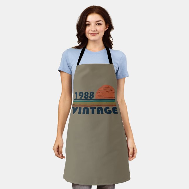Born in 1988 vintage birthday gift apron (Worn)
