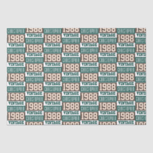 Born in 1988 with Christian Name Tissue Paper