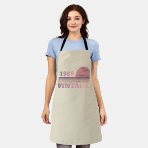 born in 1989 vintage birthday apron