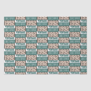 Born in 1992 with Christian Name Tissue Paper