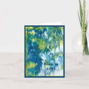 Born in 1993 Birthday Fun Facts Card