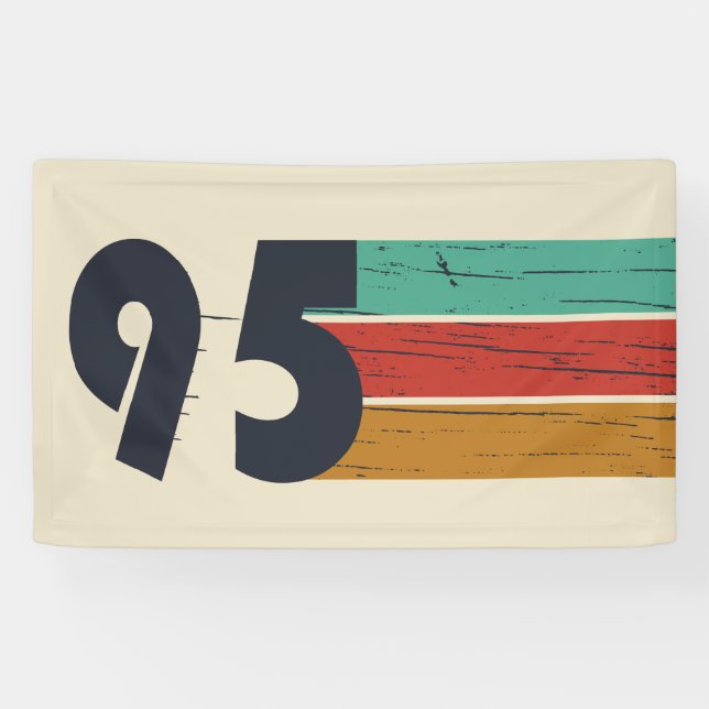 Born in 1995 vintage 30th birthday gift banner (Horizontal)