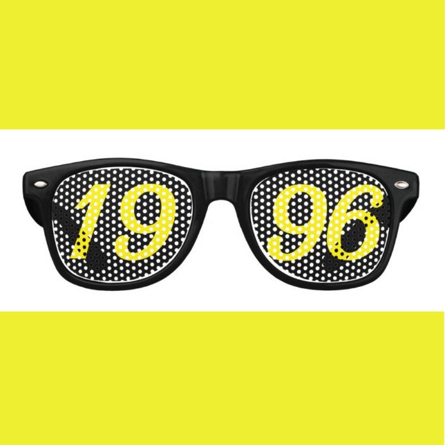Born in 1996 30th birthday fun shades sunglasses (Creator Uploaded)