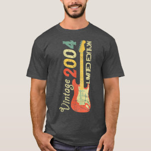 Born In 2004-acustic Electric Bass Guitar Music Bi T-Shirt