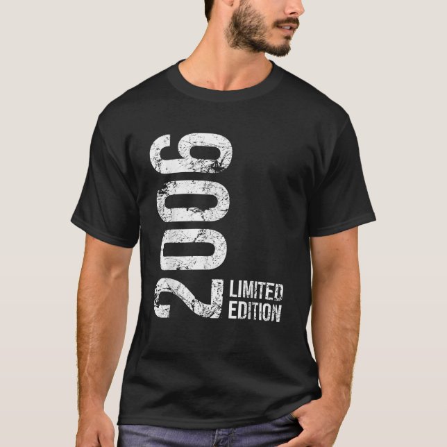 Born in 2006 Gift Funny Birthday Gifts Vintage T-Shirt (Front)