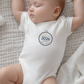 Born in 2026 America 250th Anniversary Baby Bodysuit