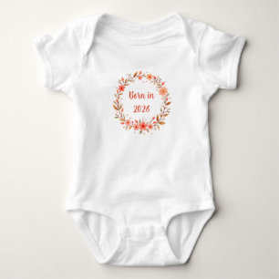 Born in 20xx (Editable Year) Baby Bodysuit