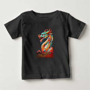 Born in a Dragon Year 2024 personalised Baby B Tee