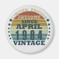 Born in april 1984 vintage classic sunset