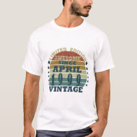 Born in april 1999 vintage birthday