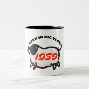 Born in Chinese Pig Year custom 1959 Zodiac Mug